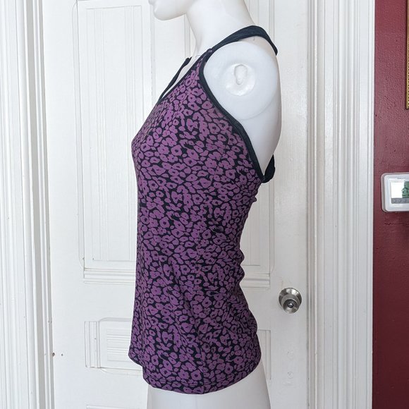 Lip Service Pyramid Stud Purple Leopard Tank - Picture 2 of 7
